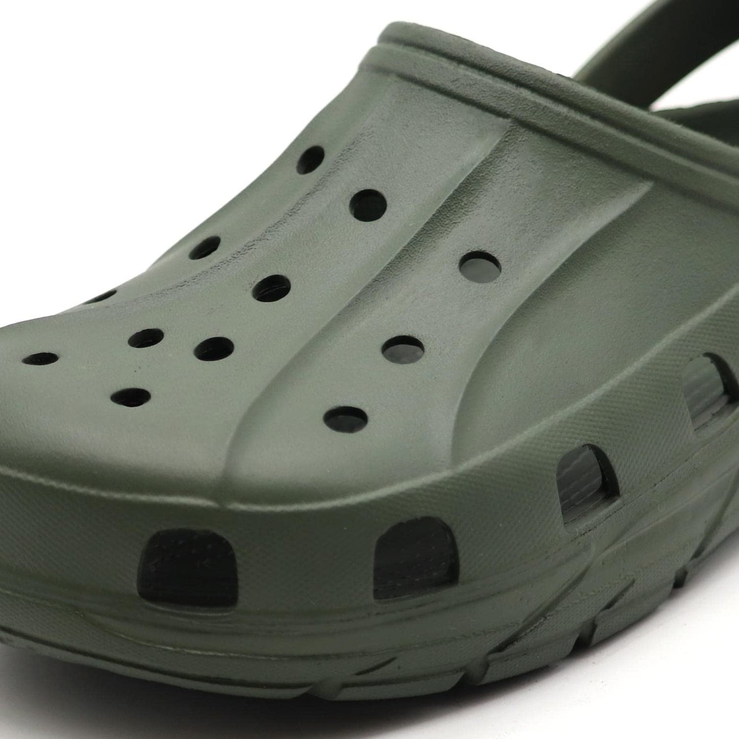 Red Tape Men's Olive Green Buckle Clogs