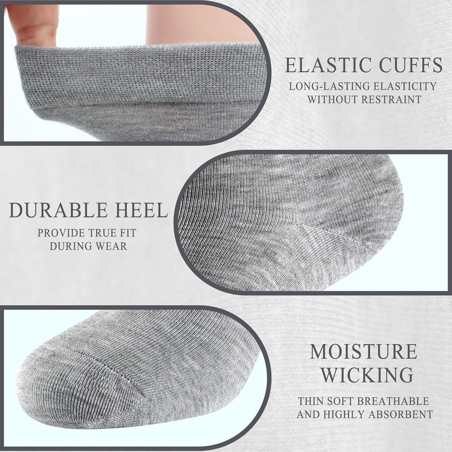 Women's Bamboo Quarter Socks