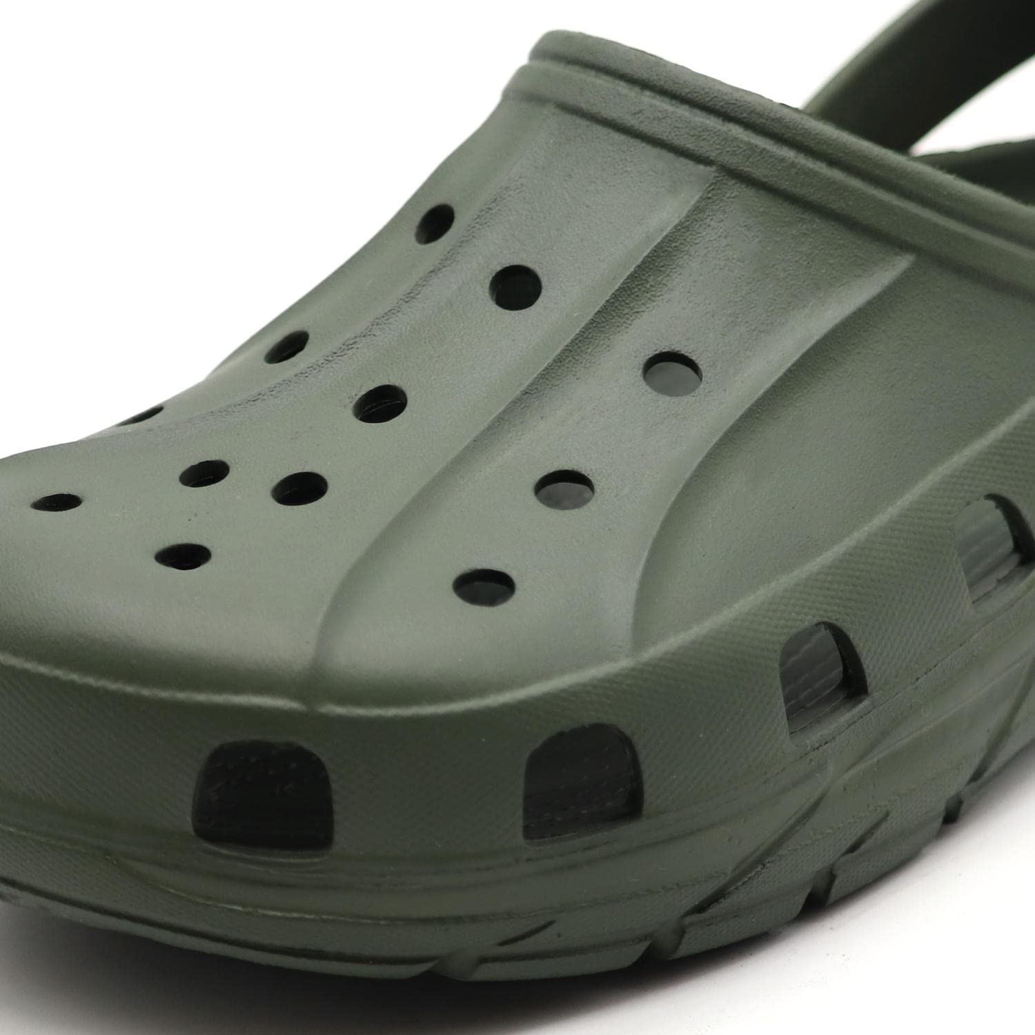 Red Tape Men's Olive Green Buckle Clogs