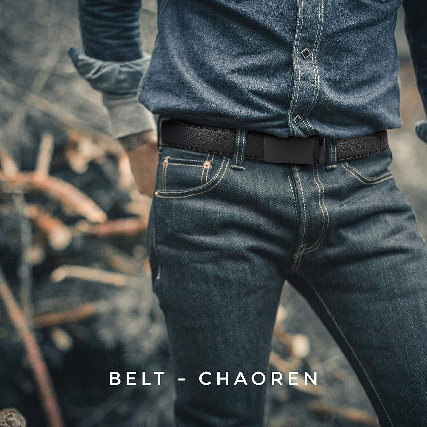 Leather Ratchet Belt Mens